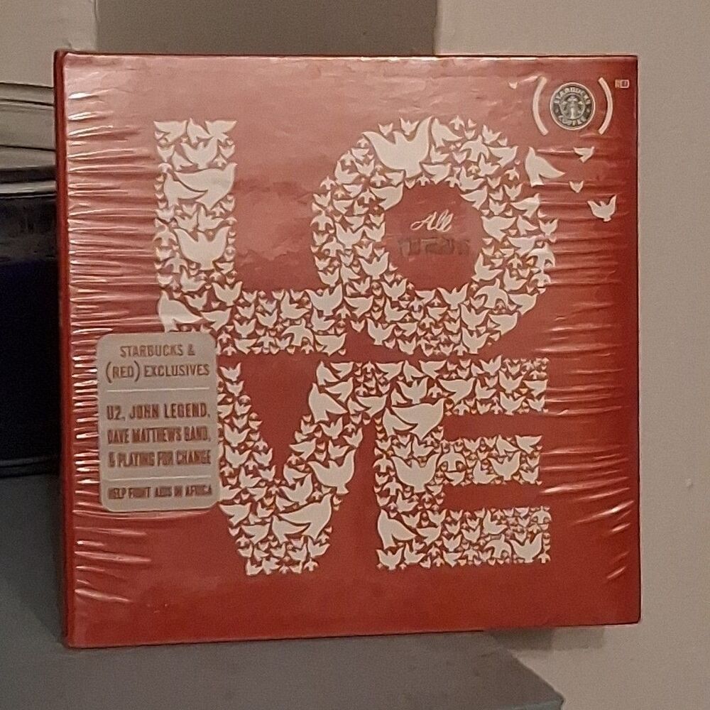 All You Need Is Love CD Starbucks (RED) Promo 2009 New Sealed U2 Dave Matthews